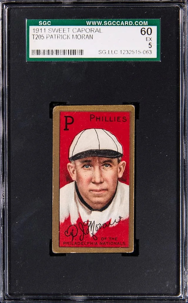 1911 T205 Patrick Moran - Sweet Caporal Gold Border #no-number card image