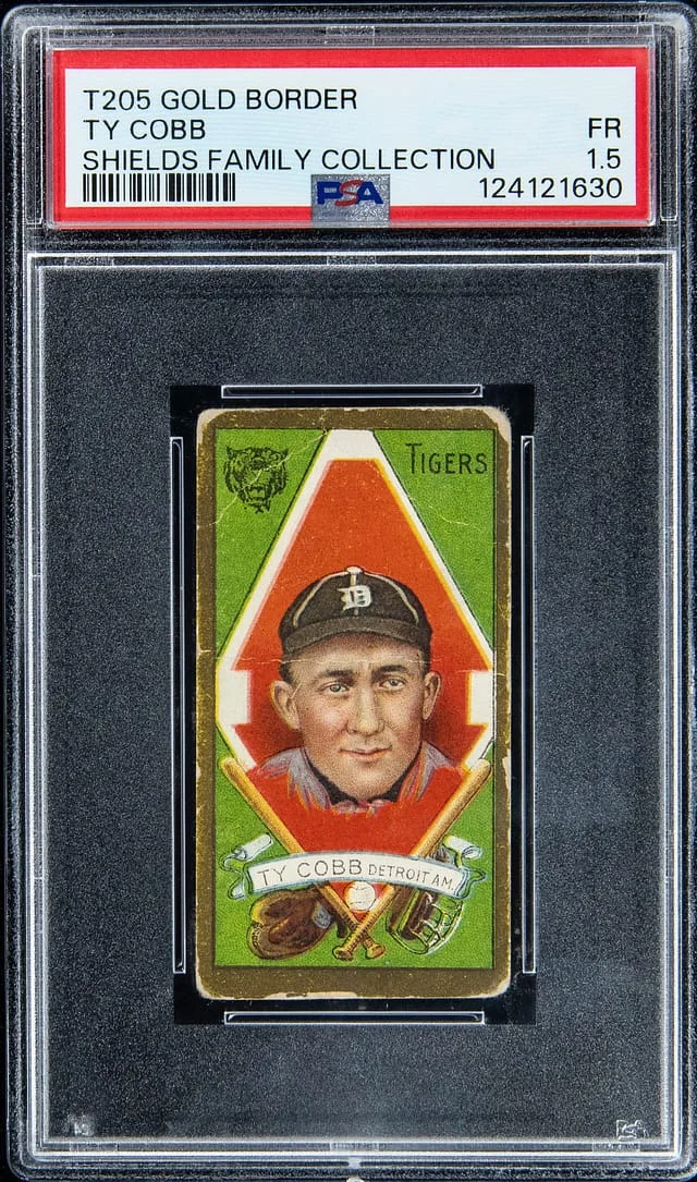 1911 T205 Ty Cobb - Piedmont - Shields Family Collection Gold Border #no-number card image