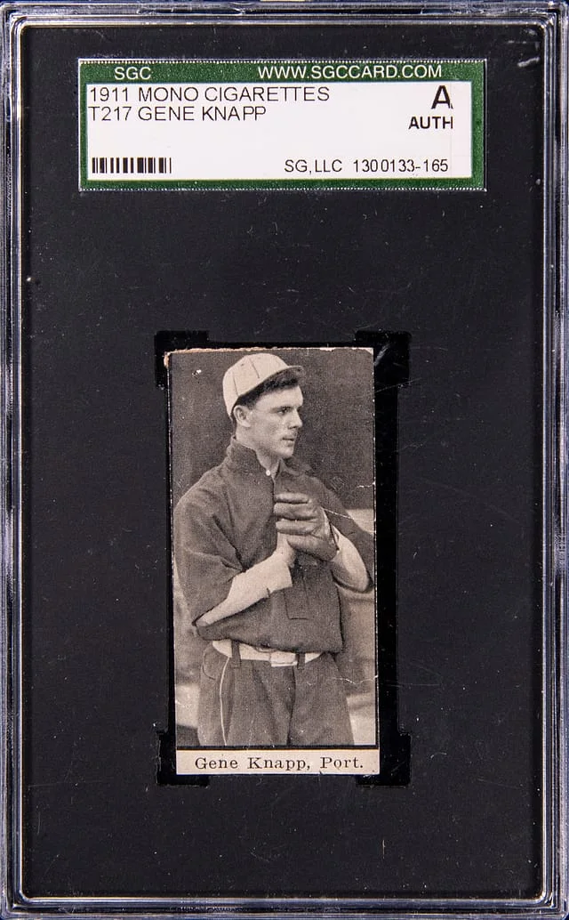 1911 T217 Mono Cigarettes Gene Knapp #NNO card image