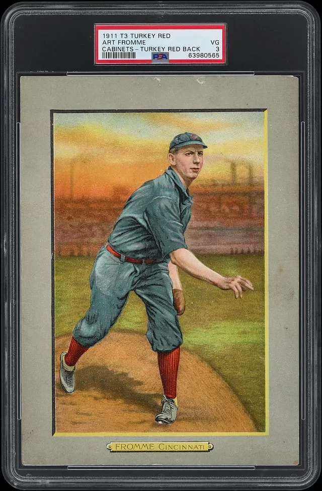 1911 T3 Turkey Red Art Fromme, Turkey Red Back Cabinets #93 card image