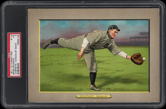 1911 T3 Turkey Red Boss Schmidt, Checklist Back Cabinets #116 card image
