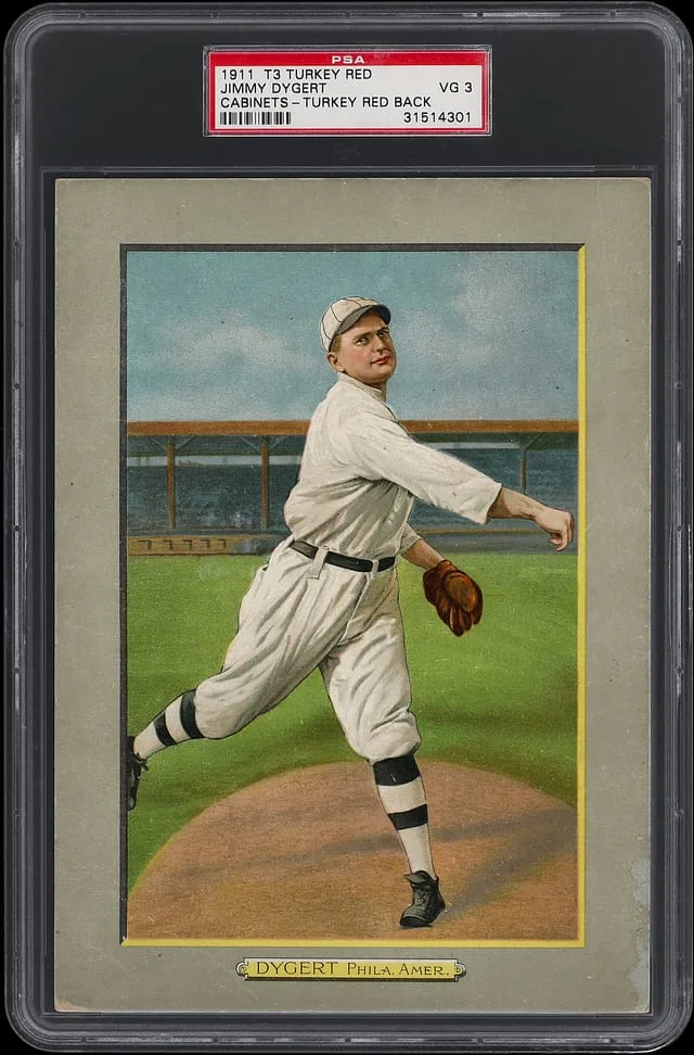 1911 T3 Turkey Red Jimmy Dygert, Turkey Red Back Cabinets #92 card image