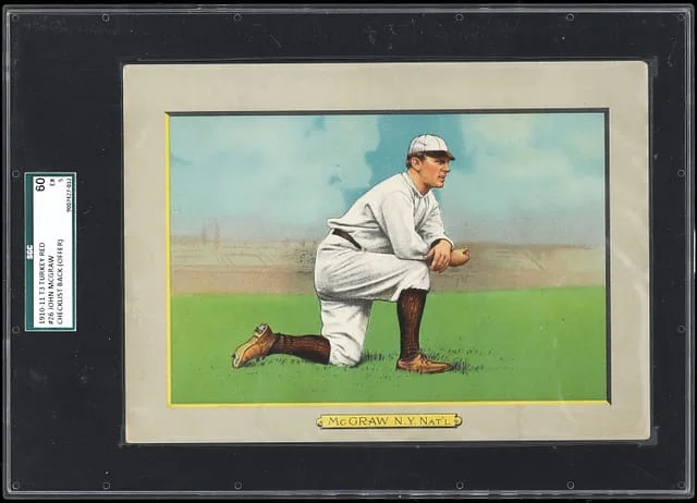 1911 T3 Turkey Red John McGraw, Checklist Back Cabinets #26 card image