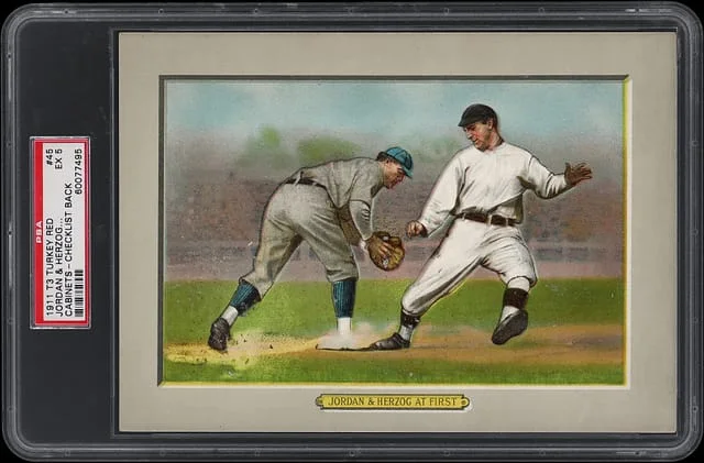 1911 T3 Turkey Red Jordan & Herzog At First, Checklist Back Cabinets #45 card image