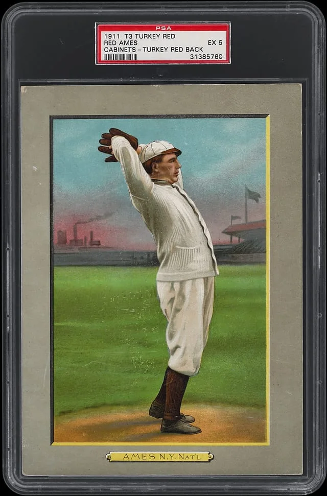 1911 T3 Turkey Red Red Ames Turkey Red Back Cabinets #77 card image