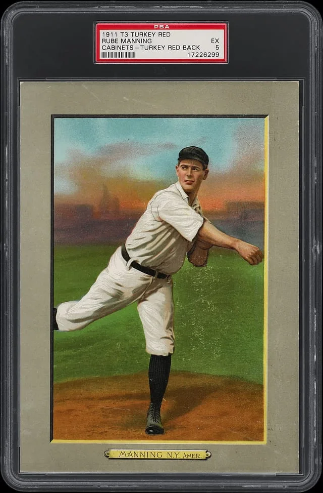 1911 T3 Turkey Red Rube Manning, Turkey Red Back Cabinets #107 card image