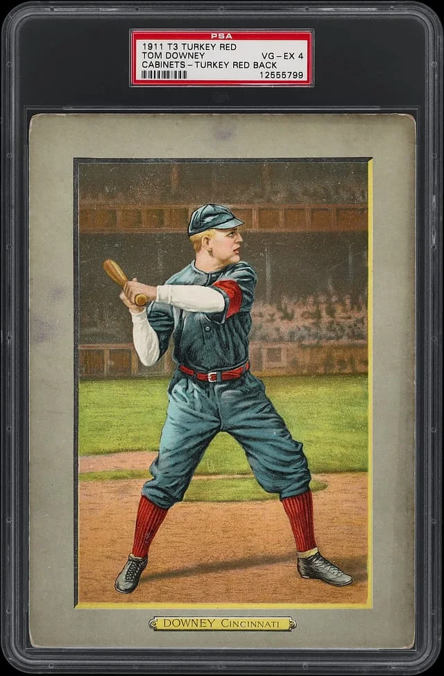 1911 T3 Turkey Red Tom Downey, Turkey Red Back Cabinets #91 card image