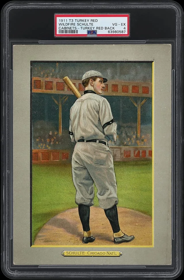 1911 T3 Turkey Red Wildfire Schulte, Turkey Red Back Cabinets #117 card image