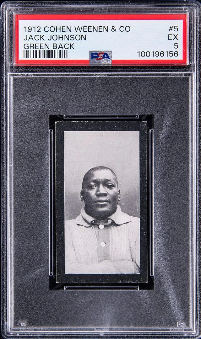1912 Cohen Weenen & Co. Green Back Jack Johnson #5 card image
