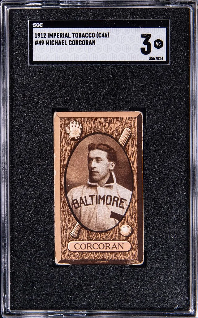 1912 Imperial Tobacco Michael Corocoran #49 card image