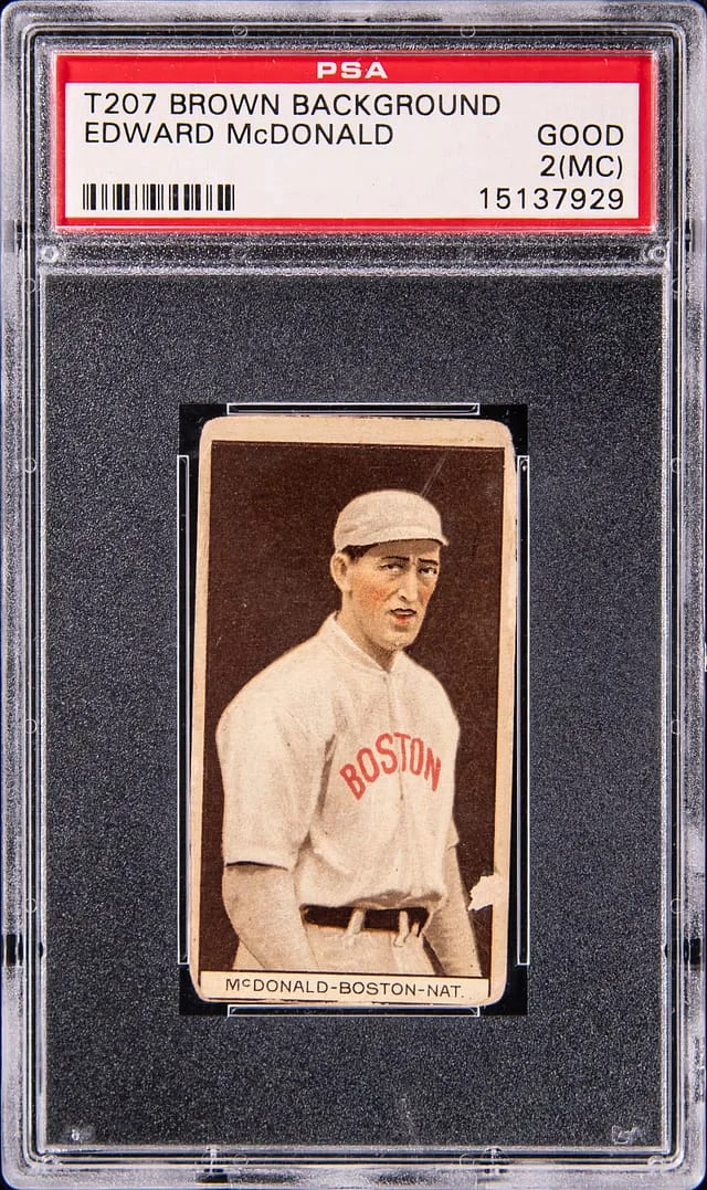 1912 T207 Edward McDonald (Brown Background) #NNO card image