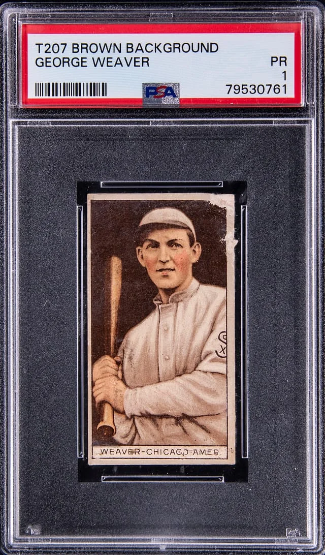 1912 T207 George (Buck) Weaver Brown Background #no-number card image