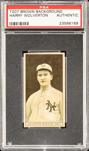 1912 T207 Harry Wolverton Brown Background #no-number card image