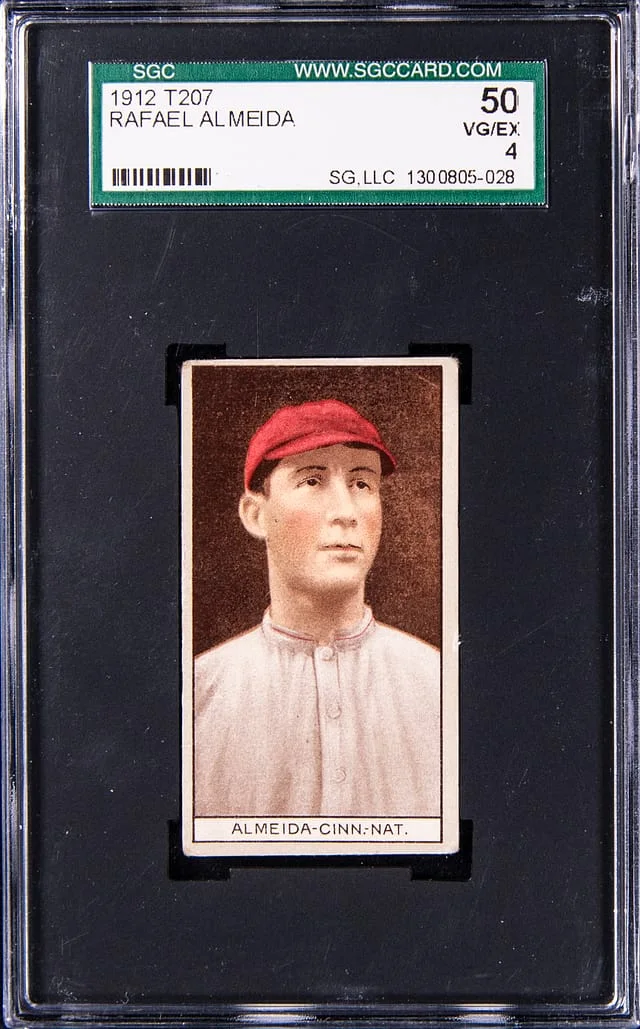1912 T207 Rafael Almeida Brown Background #no-number card image