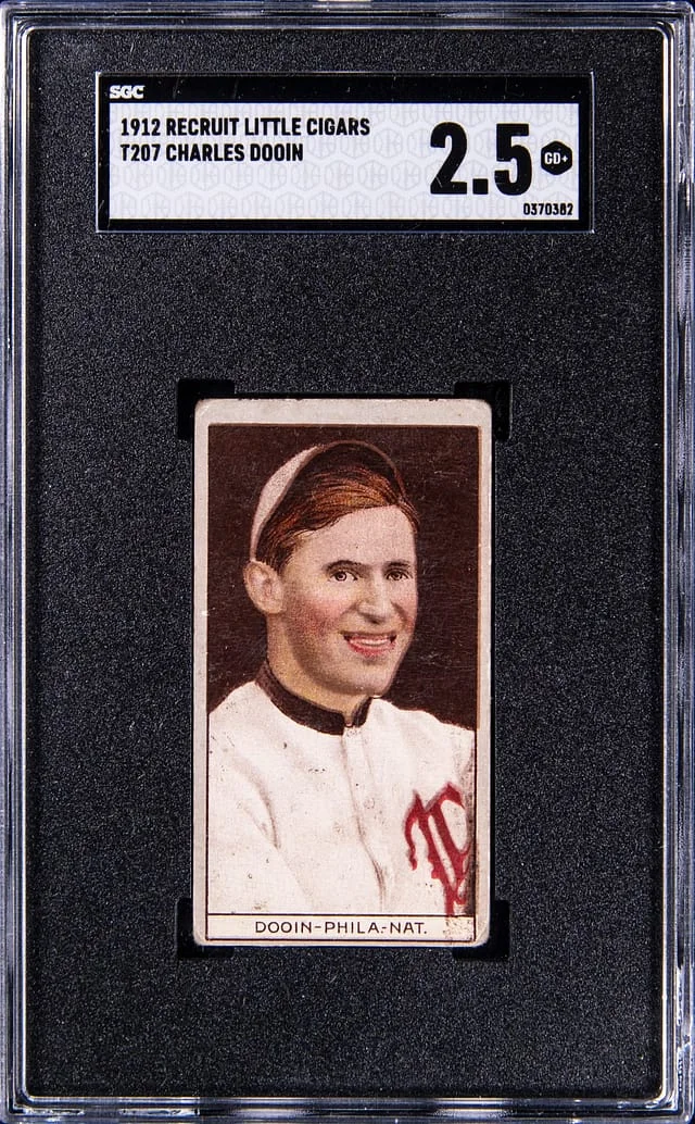 1912 T207 Recruit Little Cigars Charles Dooin #no-number card image