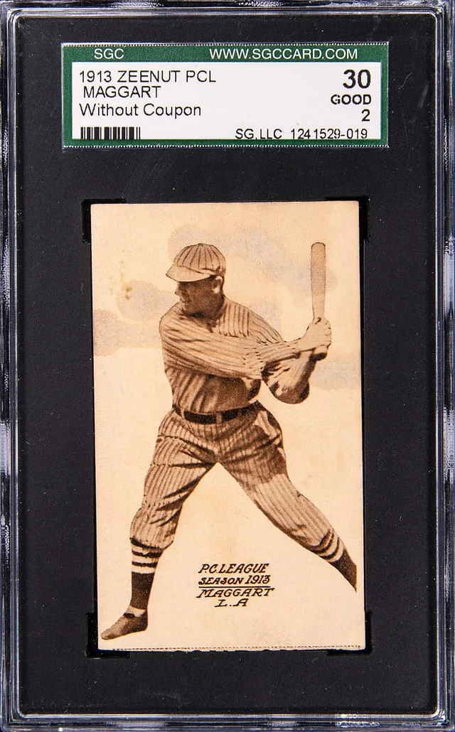 1913 Zeenut PCL (Without Coupon) Maggart #NNO card image