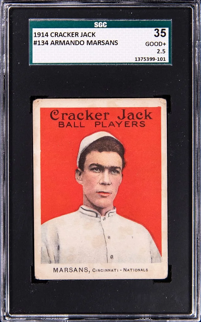 1914 Cracker Jack Armando Marsans #134 card image