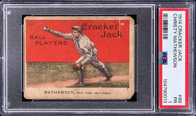 1914 Cracker Jack Christy Mathewson #88 card image