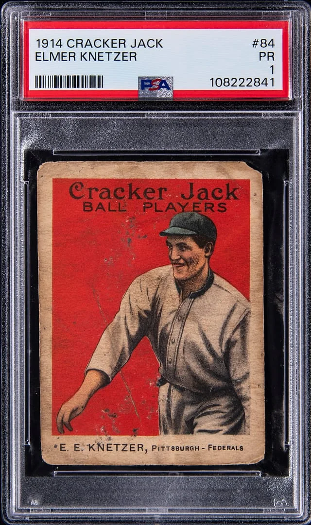 1914 Cracker Jack Elmer Knetzer - Federal League Player #84 card image