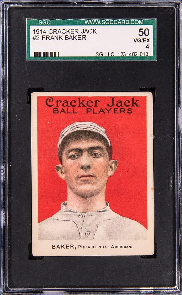 1914 Cracker Jack Frank Baker #2 card image