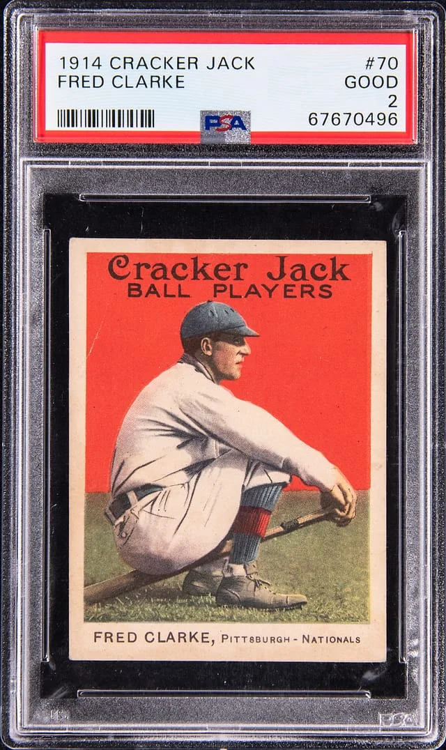 1914 Cracker Jack Fred Clarke #70 card image