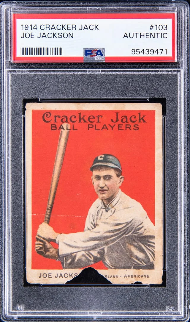 1914 Cracker Jack Joe Jackson #103 card image
