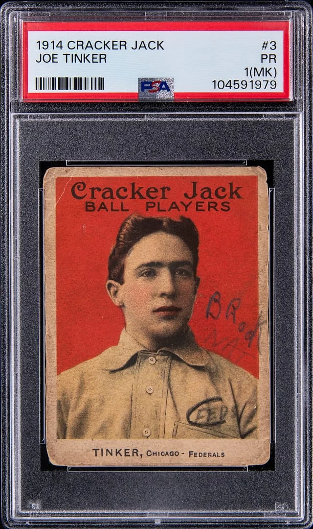 1914 Cracker Jack Joe Tinker - Federal League Player #3 card image