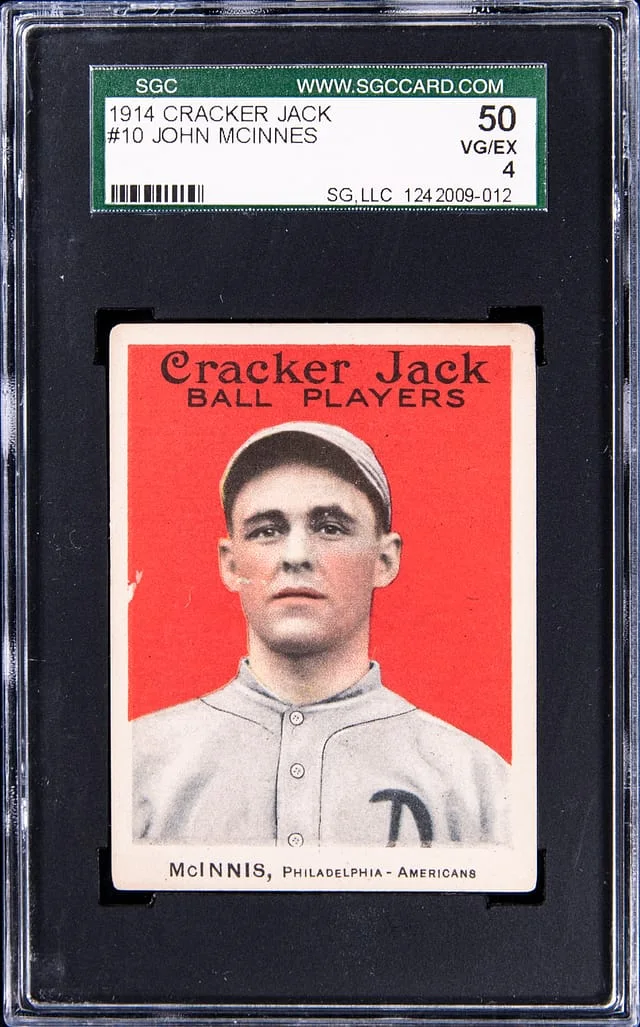 1914 Cracker Jack John McInnis #10 card image