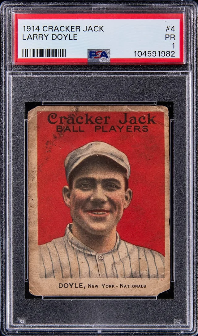 1914 Cracker Jack Larry Doyle #4 card image