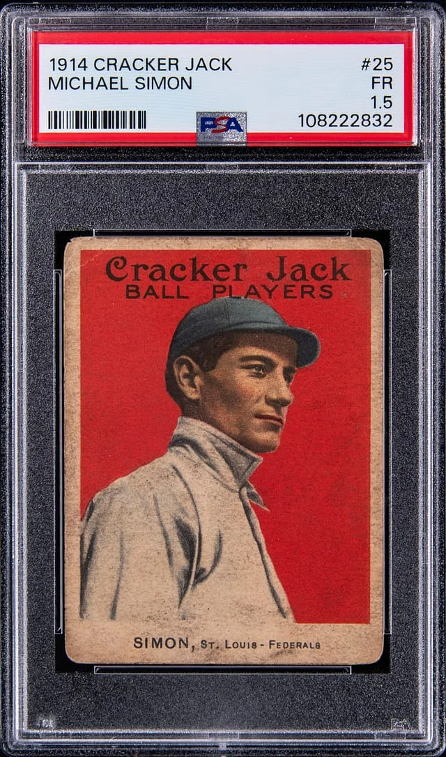 1914 Cracker Jack Michael Simon - Federal League Player #25 card image