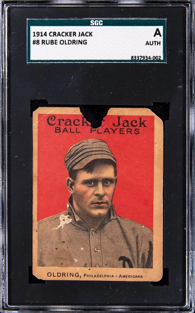 1914 Cracker Jack Rube Oldring #8 card image