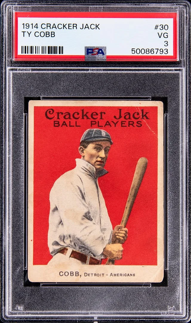 1914 Cracker Jack Ty Cobb #30 card image