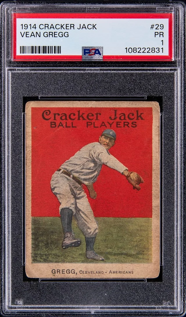 1914 Cracker Jack Vean Gregg #29 card image
