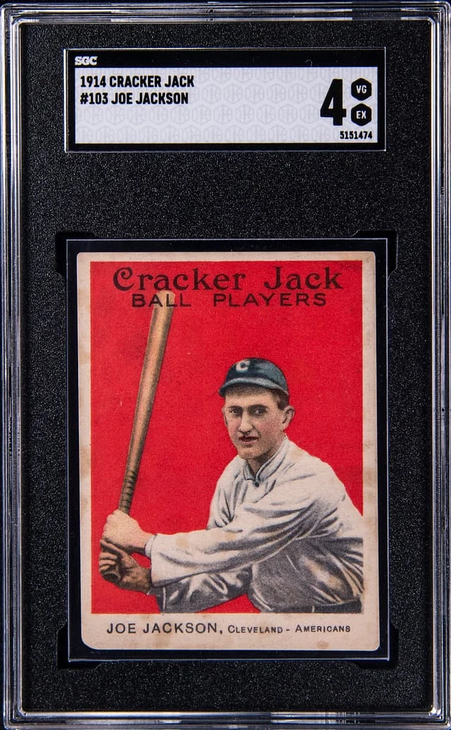 1914 E145-1 Cracker Jack Shoeless Joe Jackson #103 card image