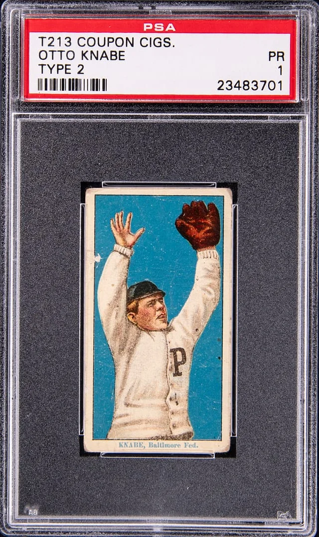 1914 T213 Coupon Cigarettes Type Otto Knabe #2 card image