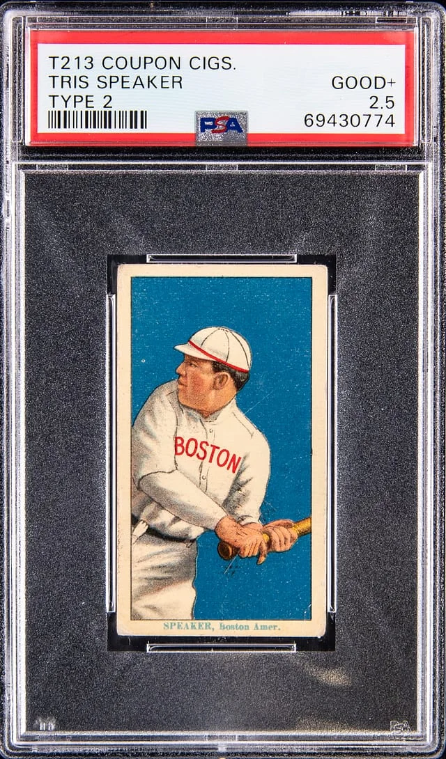 1914 T213 Coupon Cigarettes Type Tris Speaker #2 card image
