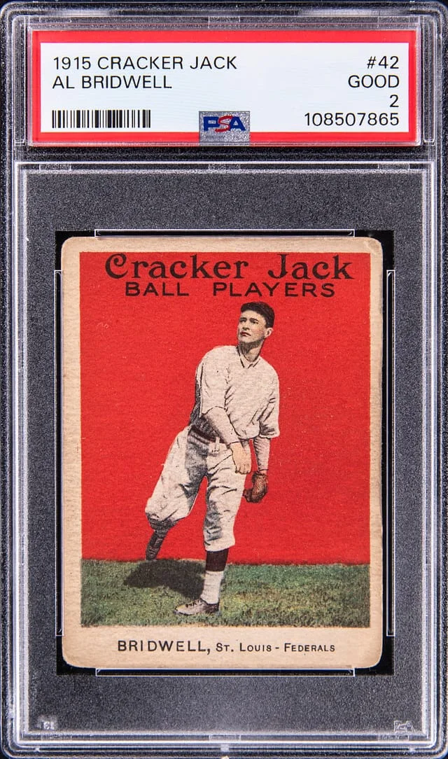 1915 Cracker Jack Al Bridwell - Federal League Player #42 card image