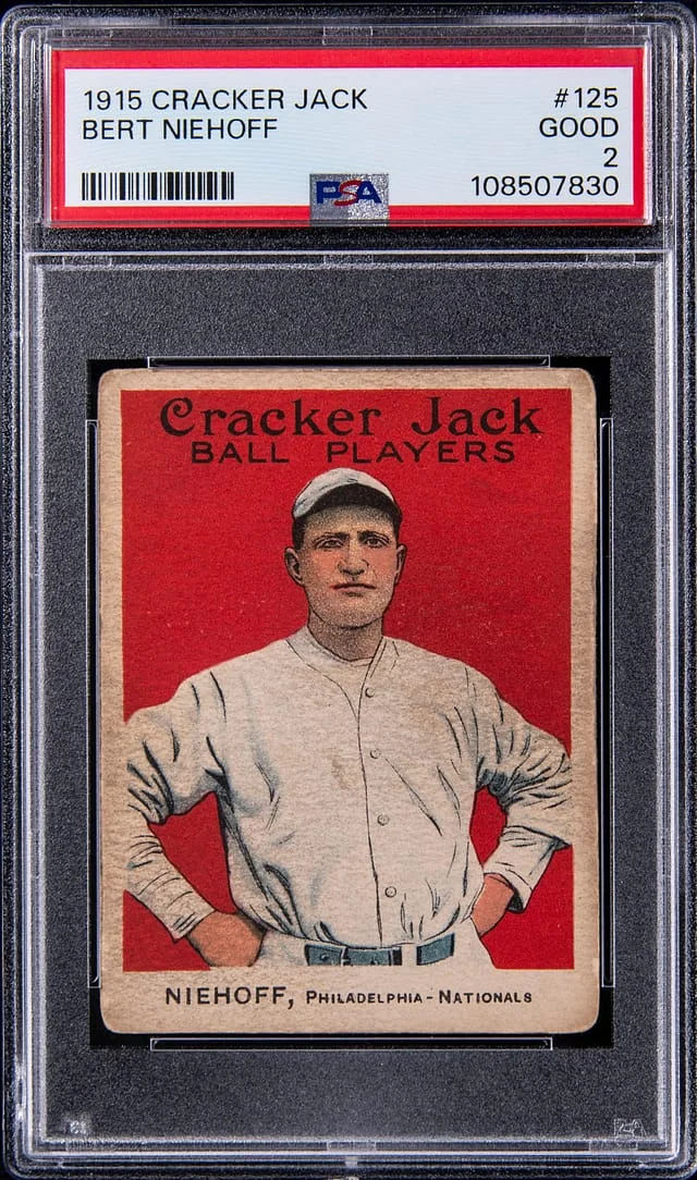 1915 Cracker Jack Bert Niehoff #125 card image