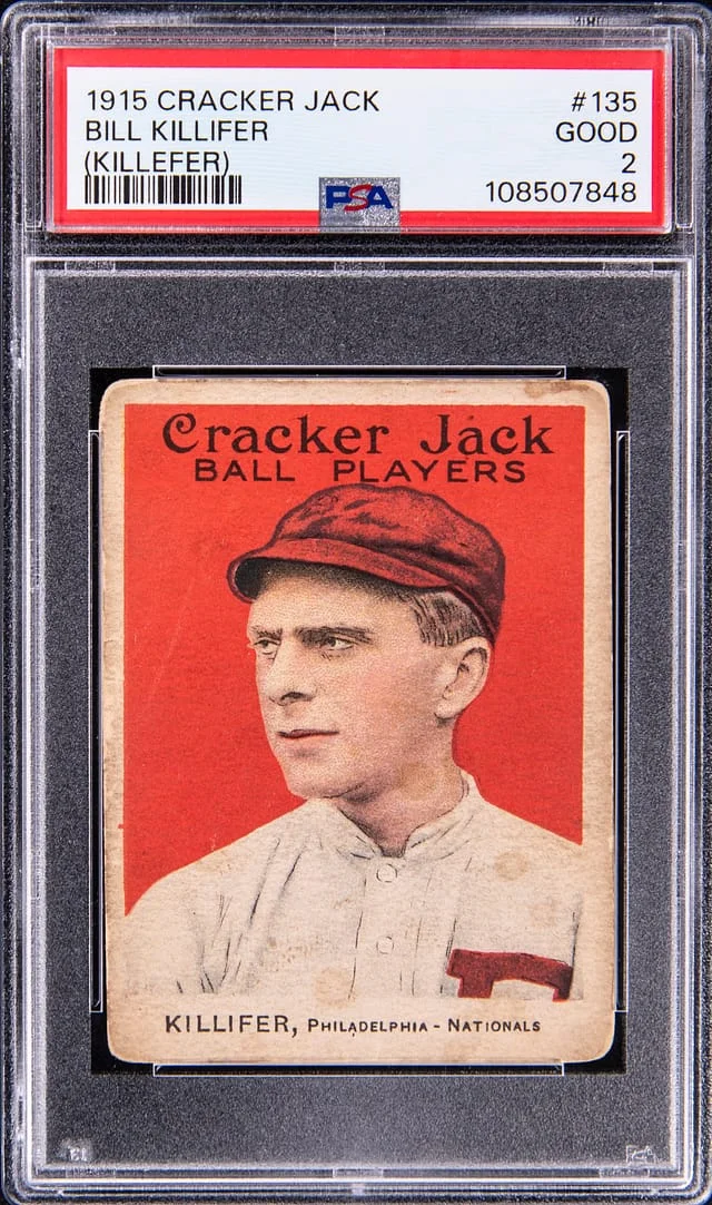 1915 Cracker Jack Bill Killifer (Killefer) #135 card image