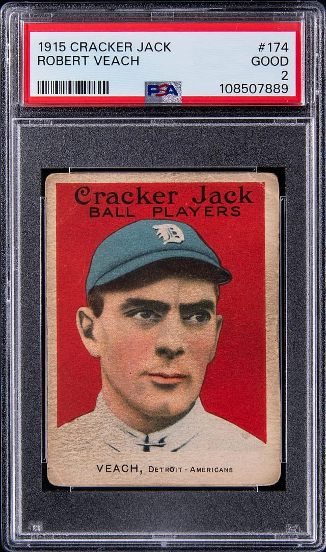 1915 Cracker Jack Bobby Veach #174 card image