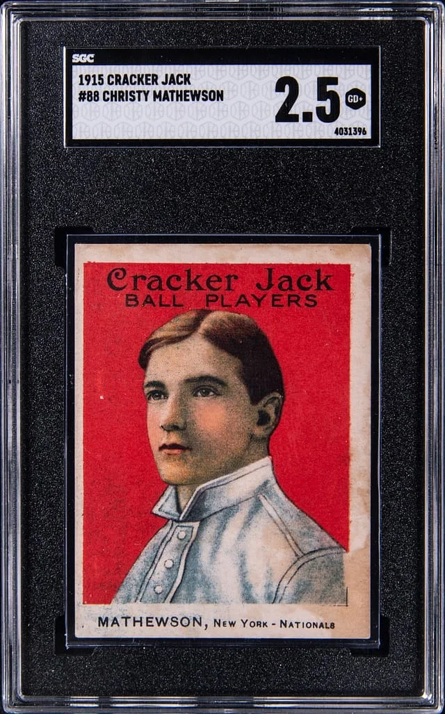 1915 Cracker Jack Christy Mathewson #88 card image