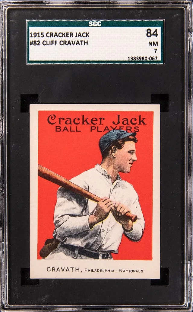 1915 Cracker Jack Cliff Cravath #82 card image
