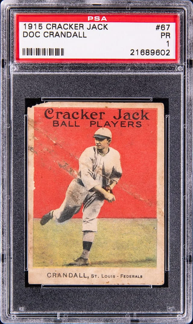 1915 Cracker Jack Doc Crandall #67 card image