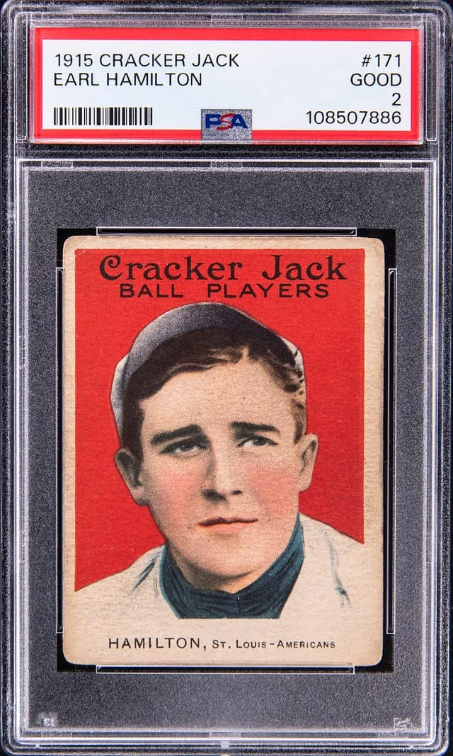 1915 Cracker Jack Earl Hamilton #171 card image