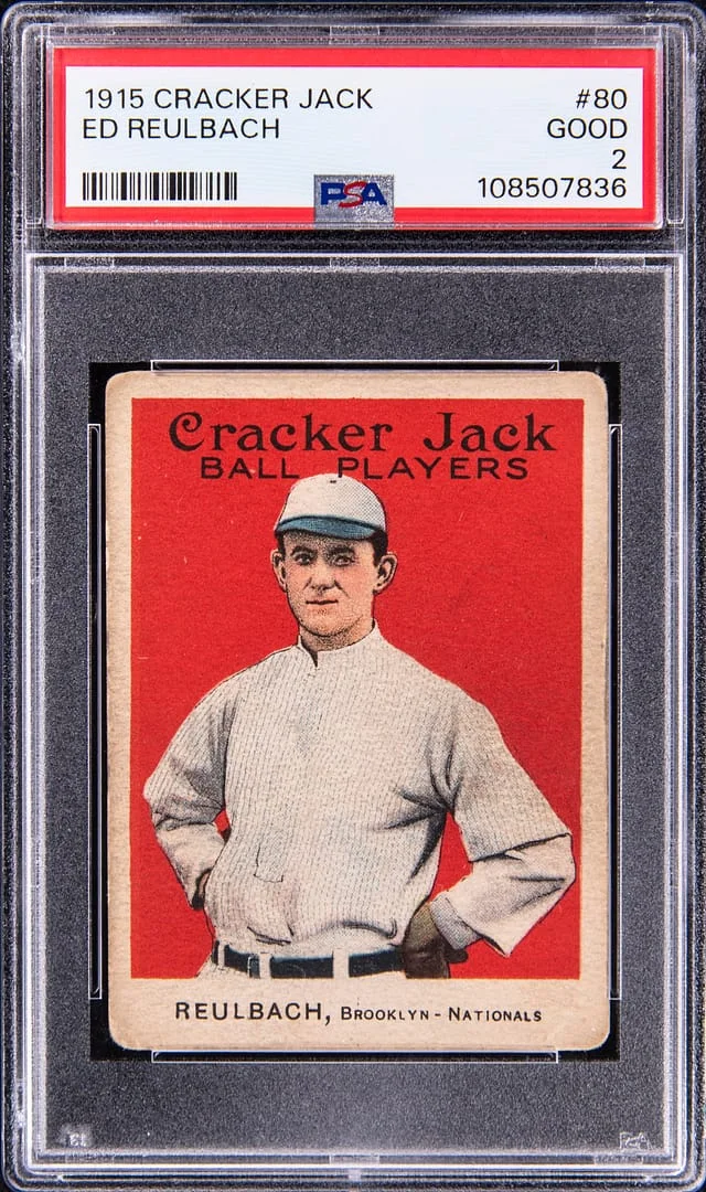 1915 Cracker Jack Ed Reulbach #80 card image