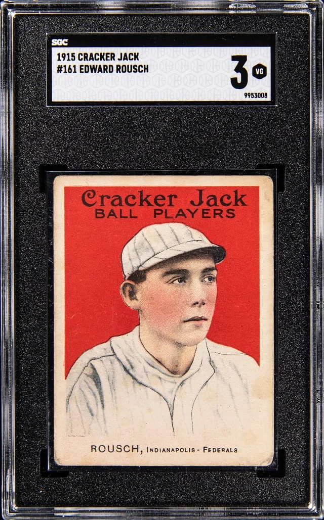 1915 Cracker Jack Edward Rousch - Federal League Subject #161 card image