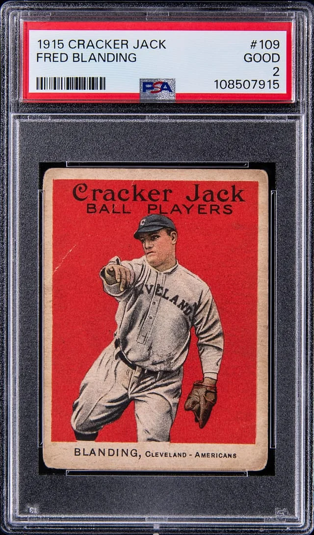 1915 Cracker Jack Fred Blanding #109 card image