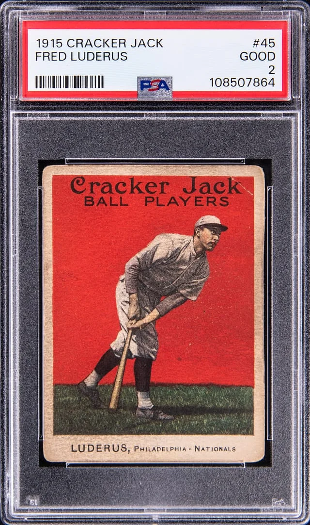 1915 Cracker Jack Fred Luderus #45 card image