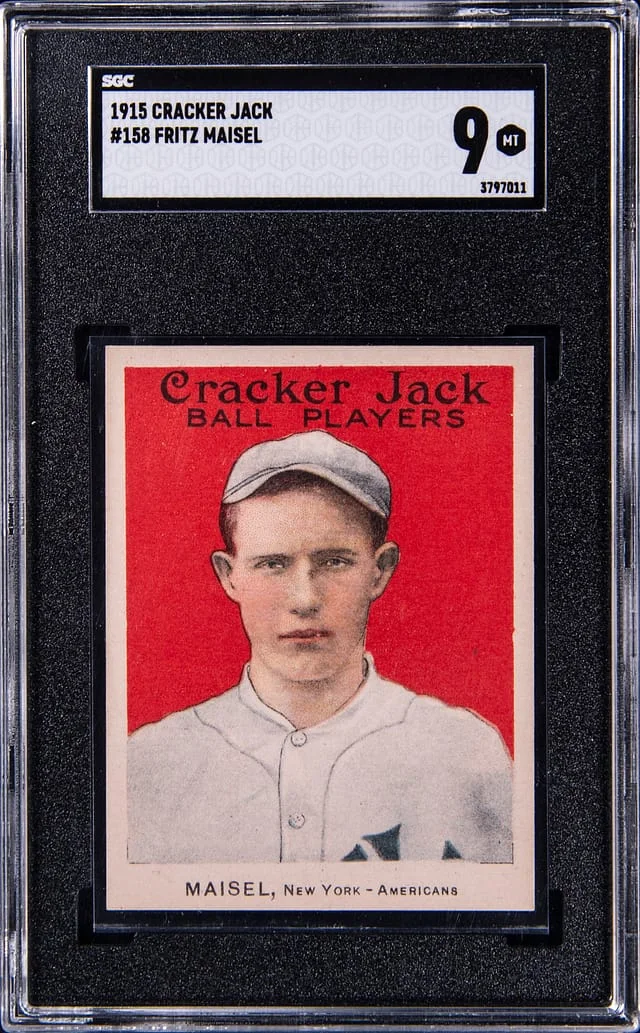 1915 Cracker Jack Fritz Maisel #158 card image