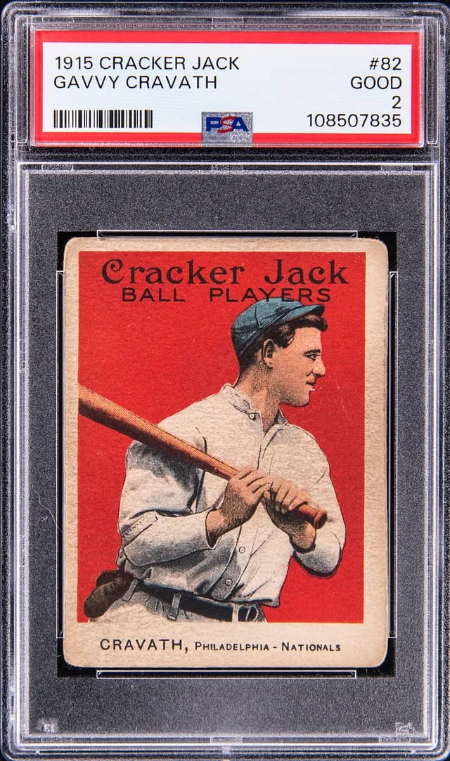 1915 Cracker Jack Gavvy Cravath #82 card image